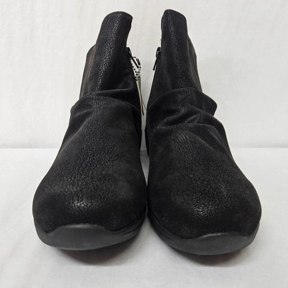 Skechers Arya Fresher Trick Ankle Boots Vegan 167809 Black Womens Size 10